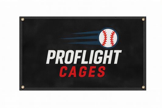 ProFlight Custom Batter’s Eye – 8ft x 4ft Logo Panel for Hitting Cages